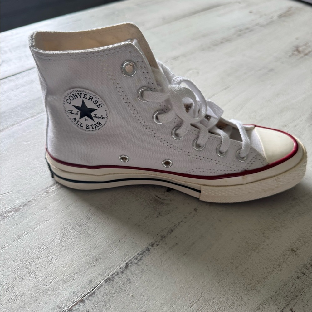 Converse Cream and White High-Tops